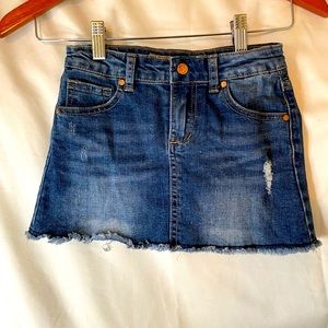 Joe's Jeans Girls Distressed Denim Mini Skirt Size 6X